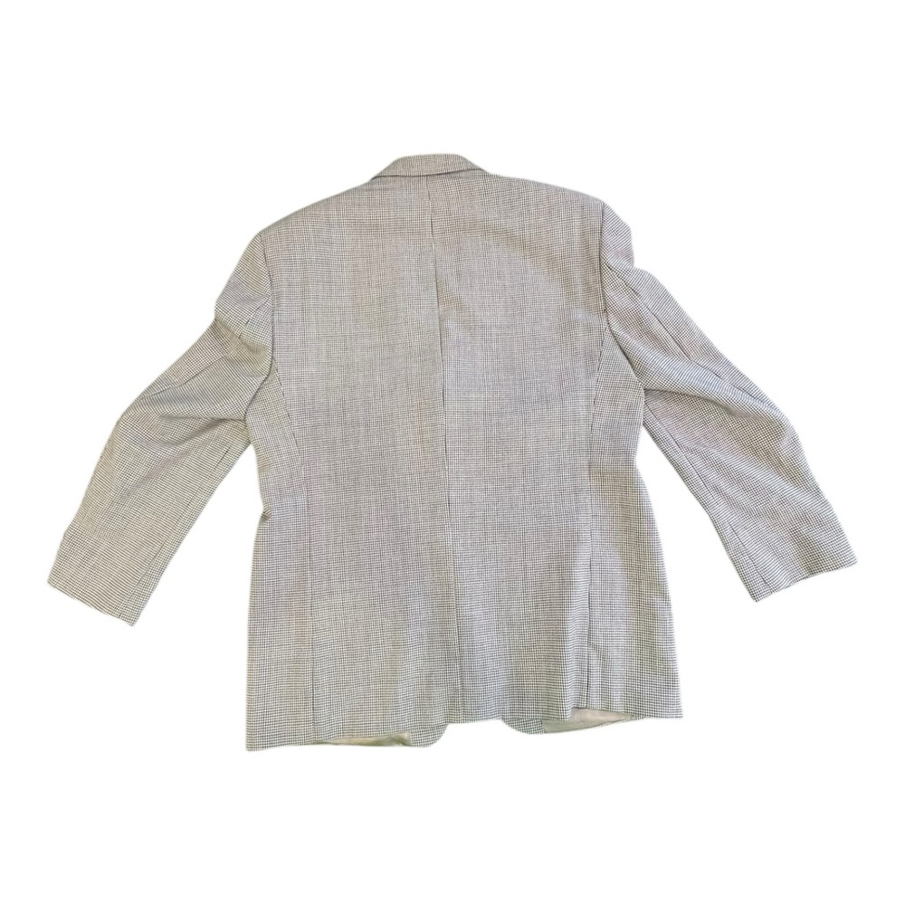 POLO M RALPH LAUREN Mens  Brown Houndstooth Wool Jacket Blazer Size 42R - Picture 2 of 13